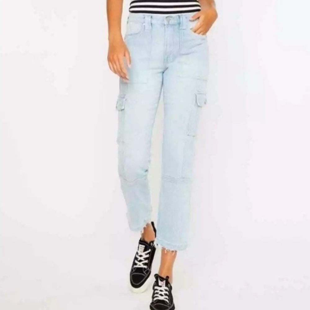 KanCan Cargo Crop Jeans